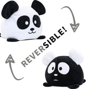 Panda Double Side Flip Plush Reversible Toy